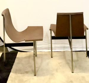 Katavolos Kelley & Little | Whiskey Leather T Chairs - Roughan Home