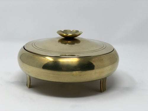 Tommi Parzinger | Brass and Glass Condiment Dish - Roughan Home