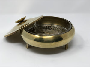 Tommi Parzinger | Brass and Glass Condiment Dish - Roughan Home