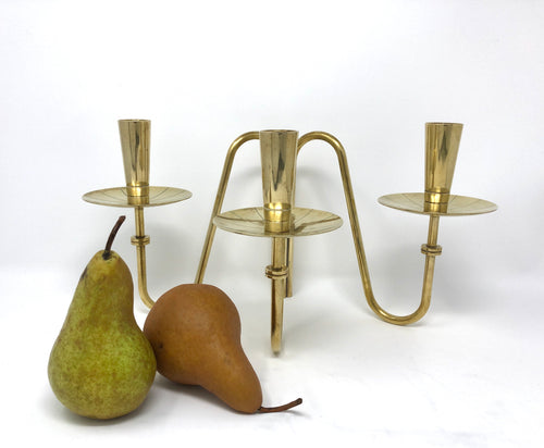 Tommi Parzinger | Brass Tripod Candlestick - Roughan Home