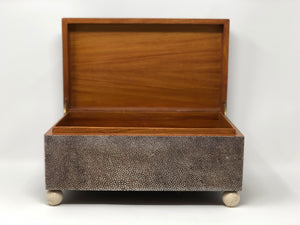 Shagreen Art Deco Style Hinged Lid Box - Roughan Home