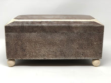 Load image into Gallery viewer, Shagreen Art Deco Style Hinged Lid Box - Roughan Home
