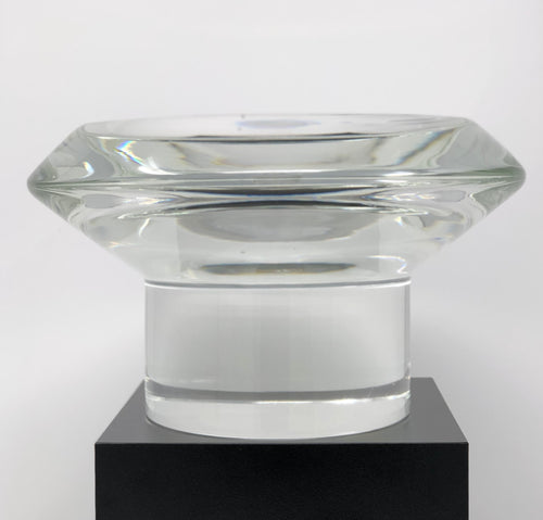 Rare Karl Springer | Modern Crystal Cylinder Bowl - Roughan Home
