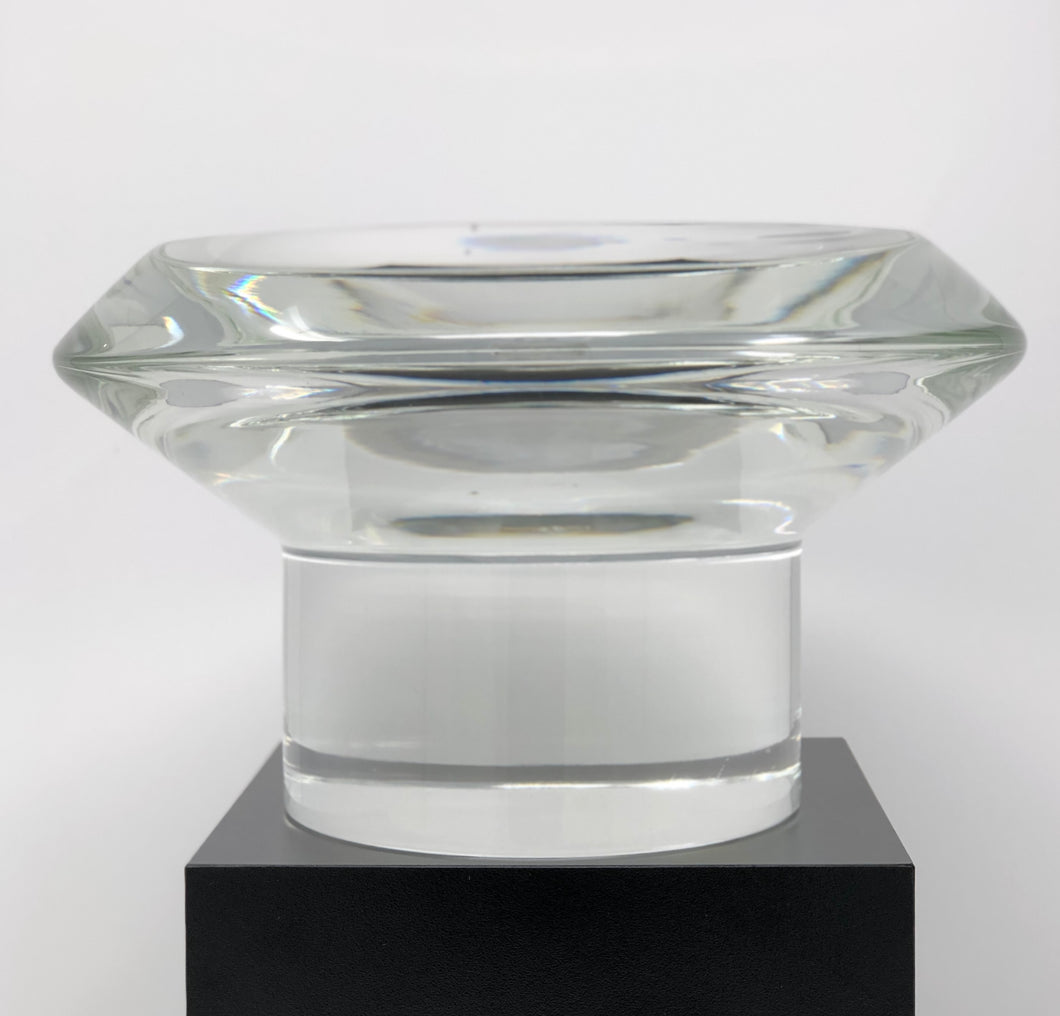 Rare Karl Springer | Modern Crystal Cylinder Bowl - Roughan Home