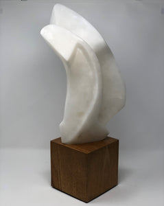 Betty Gilman | Abstract White Marble Sculpture - Roughan Home