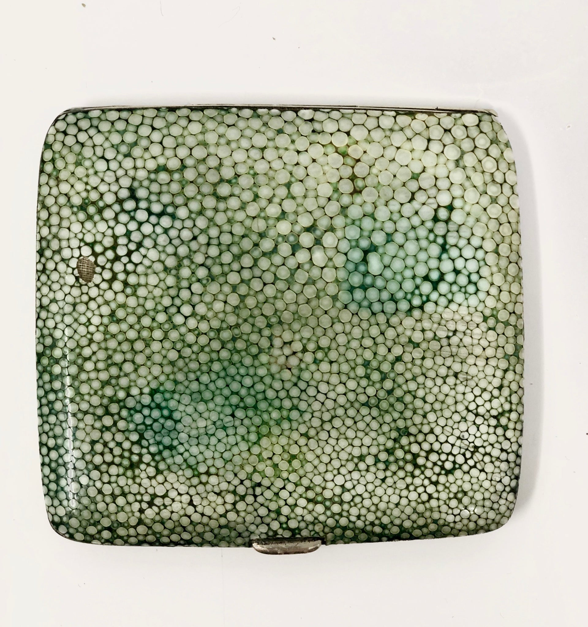 green cigarette case LEATHER - Green Lighter holder pocket on both side Ryobi Link Inspired Cigarette Case