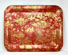 Load image into Gallery viewer, Piero Fornasetti | Red Piccolo Coromandel Tray - Roughan Home