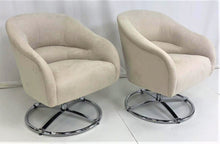 Load image into Gallery viewer, PR of Ward Bennett | Rare Barrel Back Swivel Chairs with Round Pedestal Base - Roughan Home